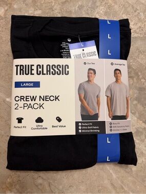 Classic True Classic Crew Neck T-Shirt 2-Pack - Black/White